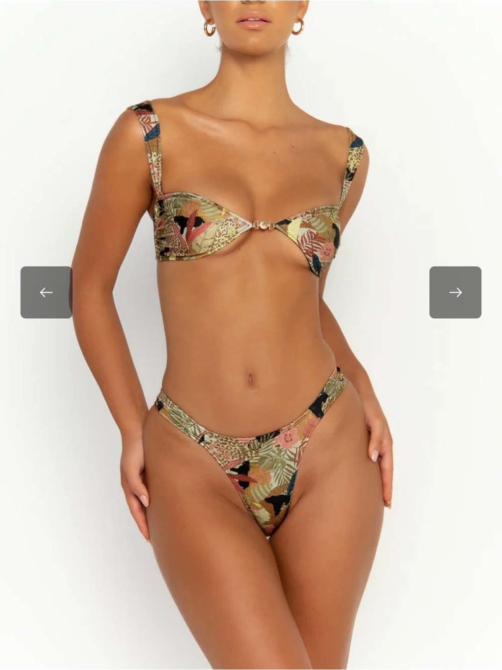 Sommer Swim Soriya Bikini Top and Zita Bottoms - Jaguar